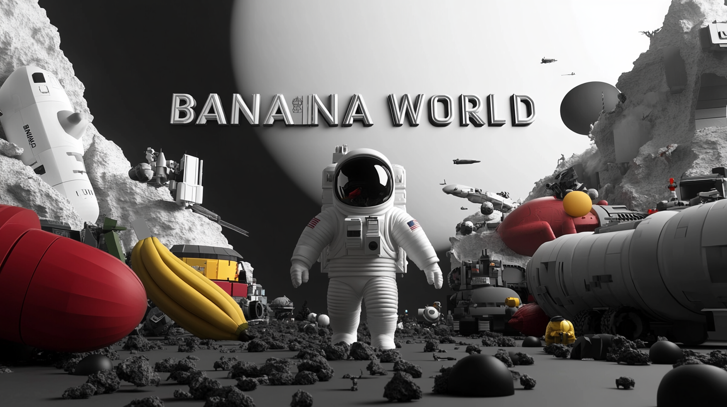 Banana World future city scene
